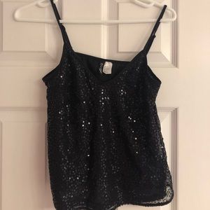H&m sparkly tank top
